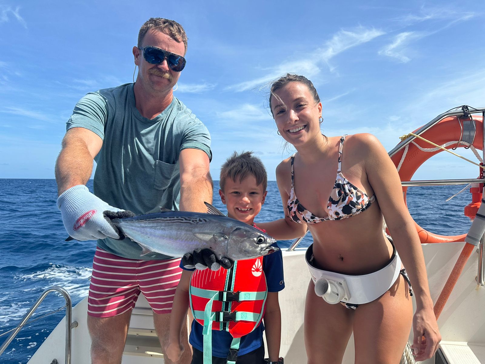 Relaxing at sea on a by-the-cabin charter