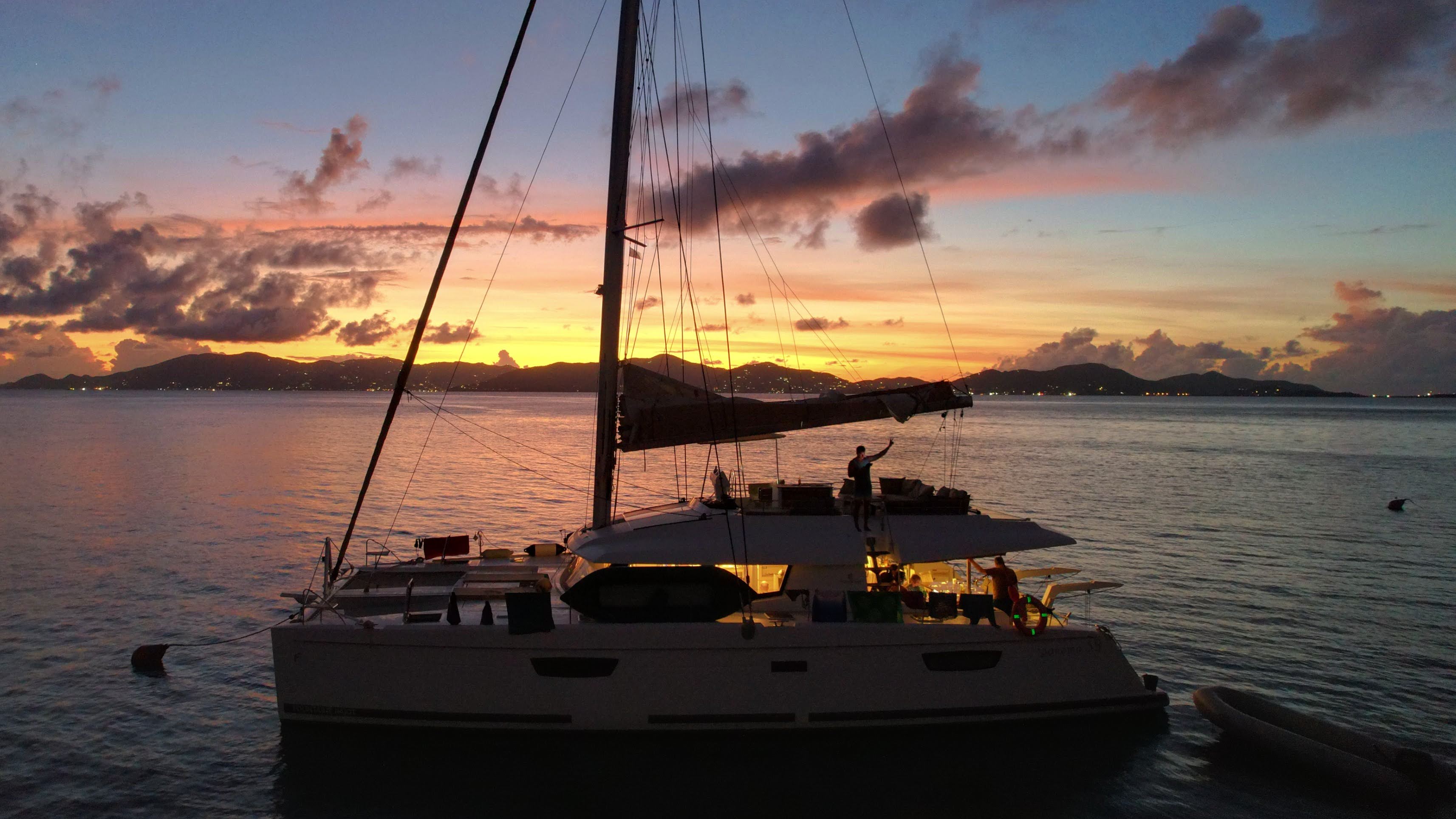 Peaceful evening on a by-the-cabin charter