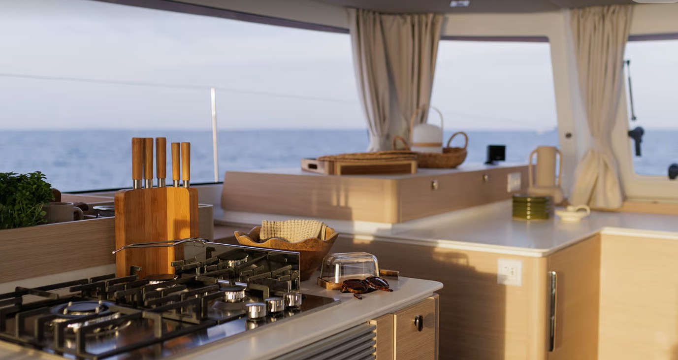 ISLA BELLA, 2028 Fountaine Pajot FP 48 Quintet, Exuma Bahamas