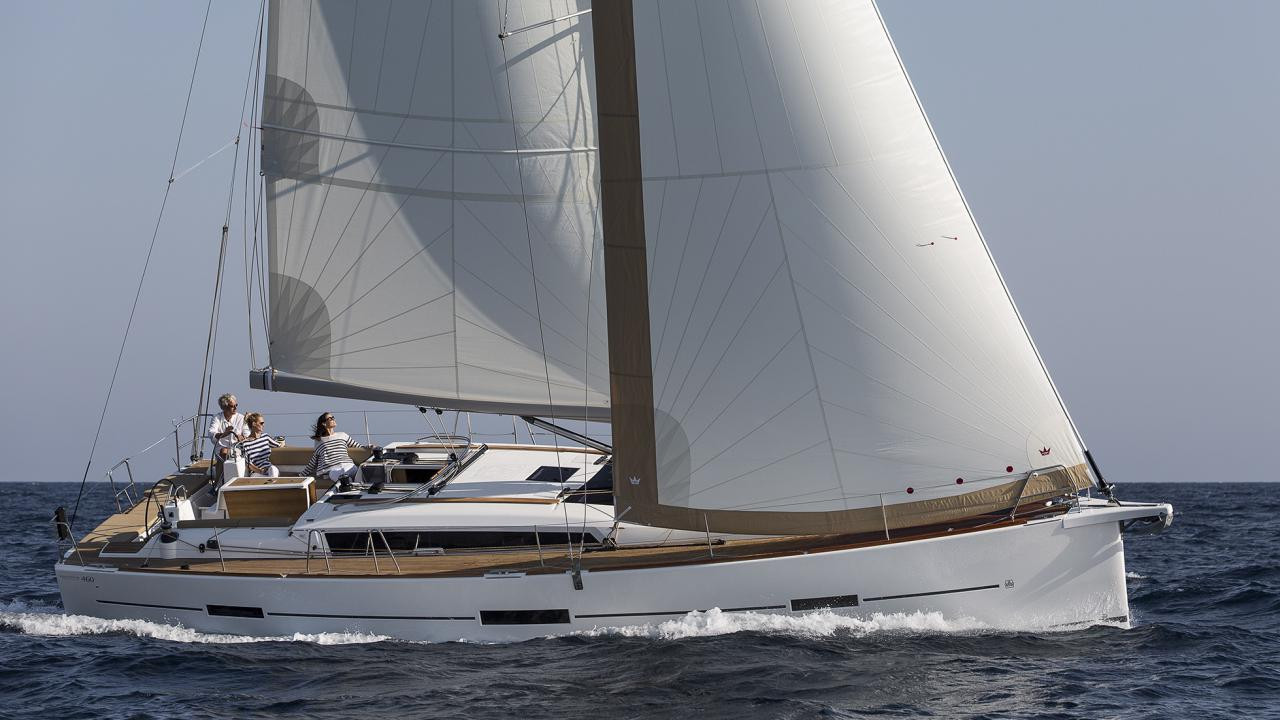 Woodpecker, a 2019 Dufour 460 GL available for charter in Italy.