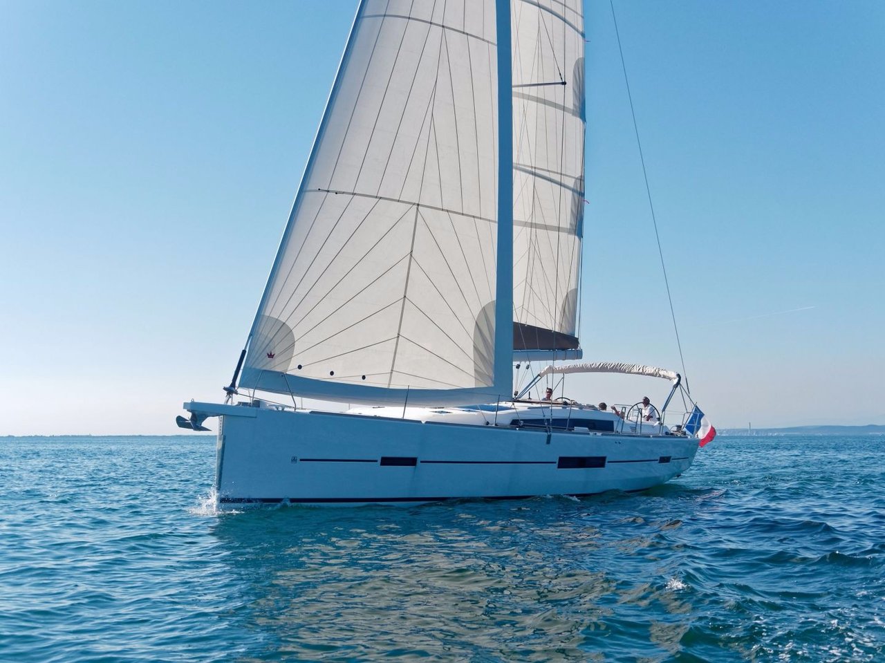 Puccini, a 2017 Dufour 512 GL available for charter in Italy.