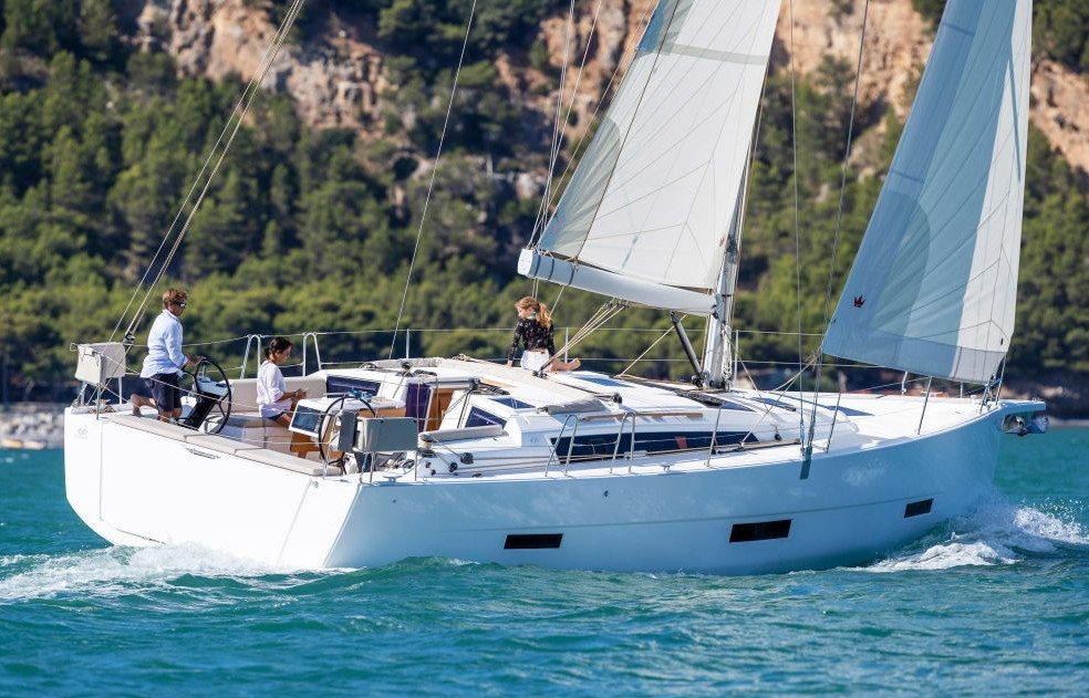 Cirrus, a 2022 Dufour 430 GL available for charter in Italy.