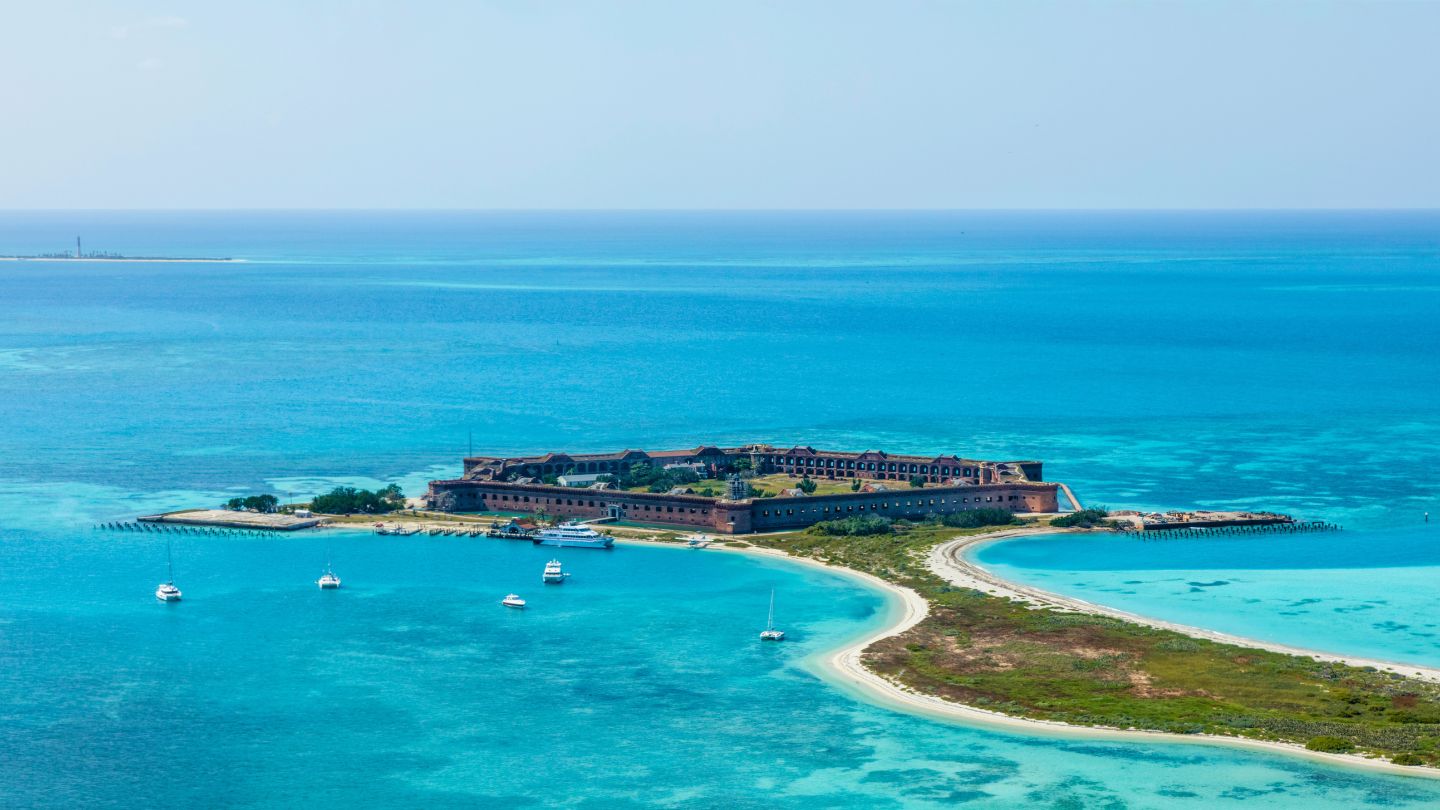 Discover Bush Key in Dry Tortugas National Park. Explore its natural beauty, abundant wildlife, and birdwatching opportunities on your yacht charter trip.