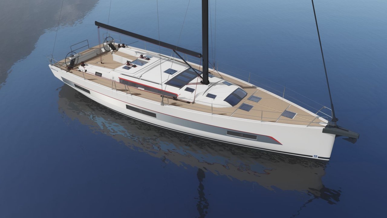 Y Jireh, a 2024 Dufour 530 Smart Electric available for charter in Italy.