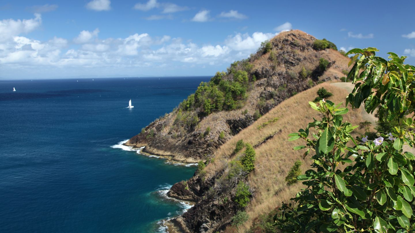 Discover Pigeon Island National Landmark, St Lucia, with its restored fort, scenic hiking trails, and panoramic views of Rodney Bay.