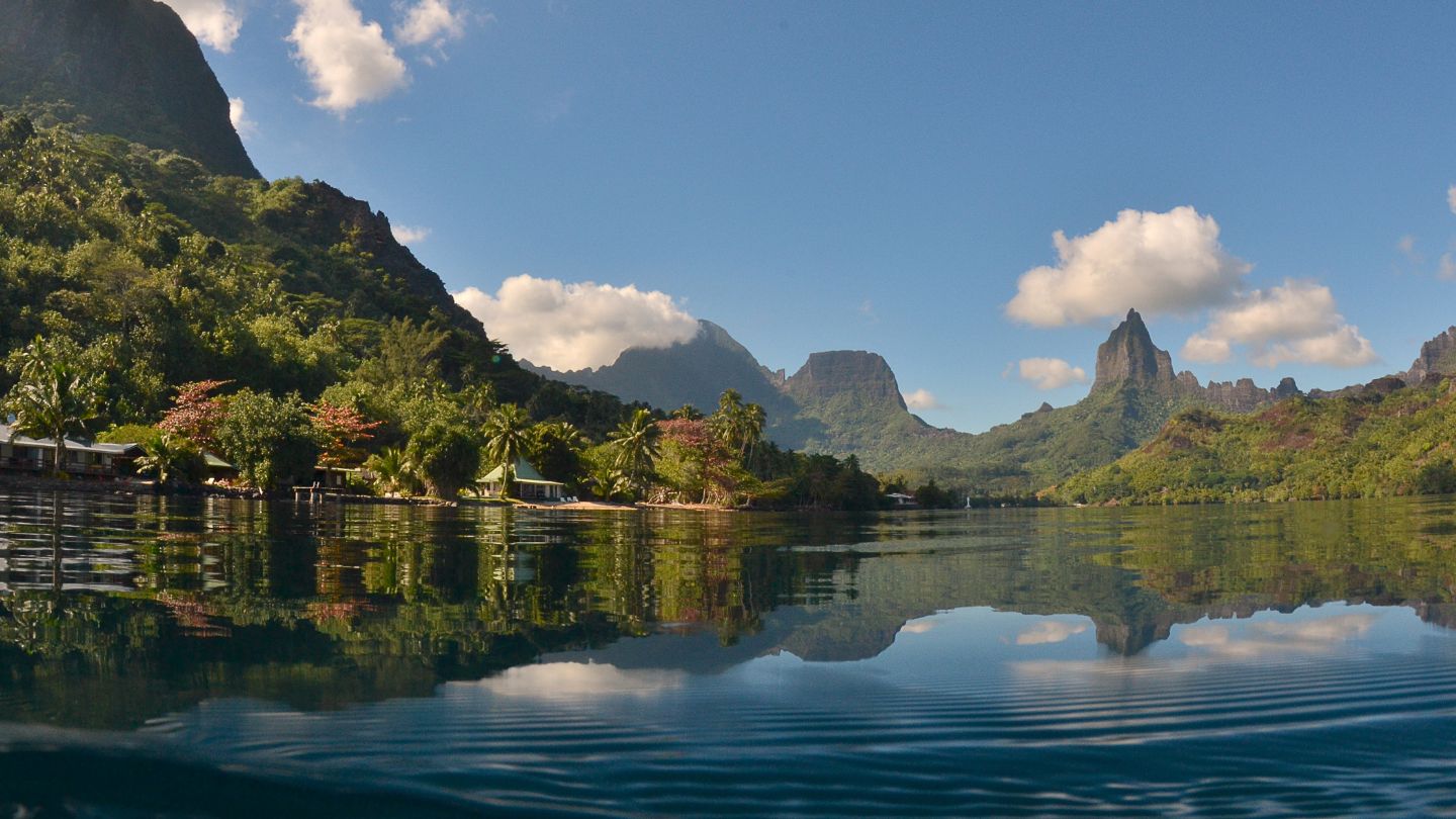 Explore Tahiti's Magic Mountain on Moorea. Hike for panoramic views of the Society Islands' lush landscapes and turquoise lagoon.