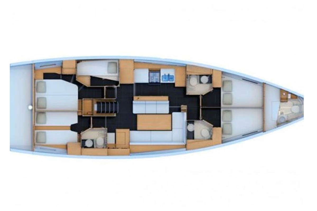 Layout for Calesi, a 2021 Jeanneau 54 