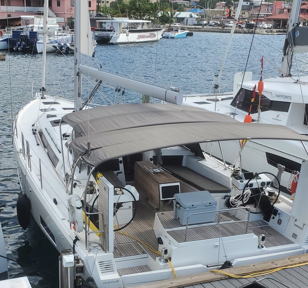 2023 Dufour 470 'Salacia', available for bareboat charter in US Virgin Islands