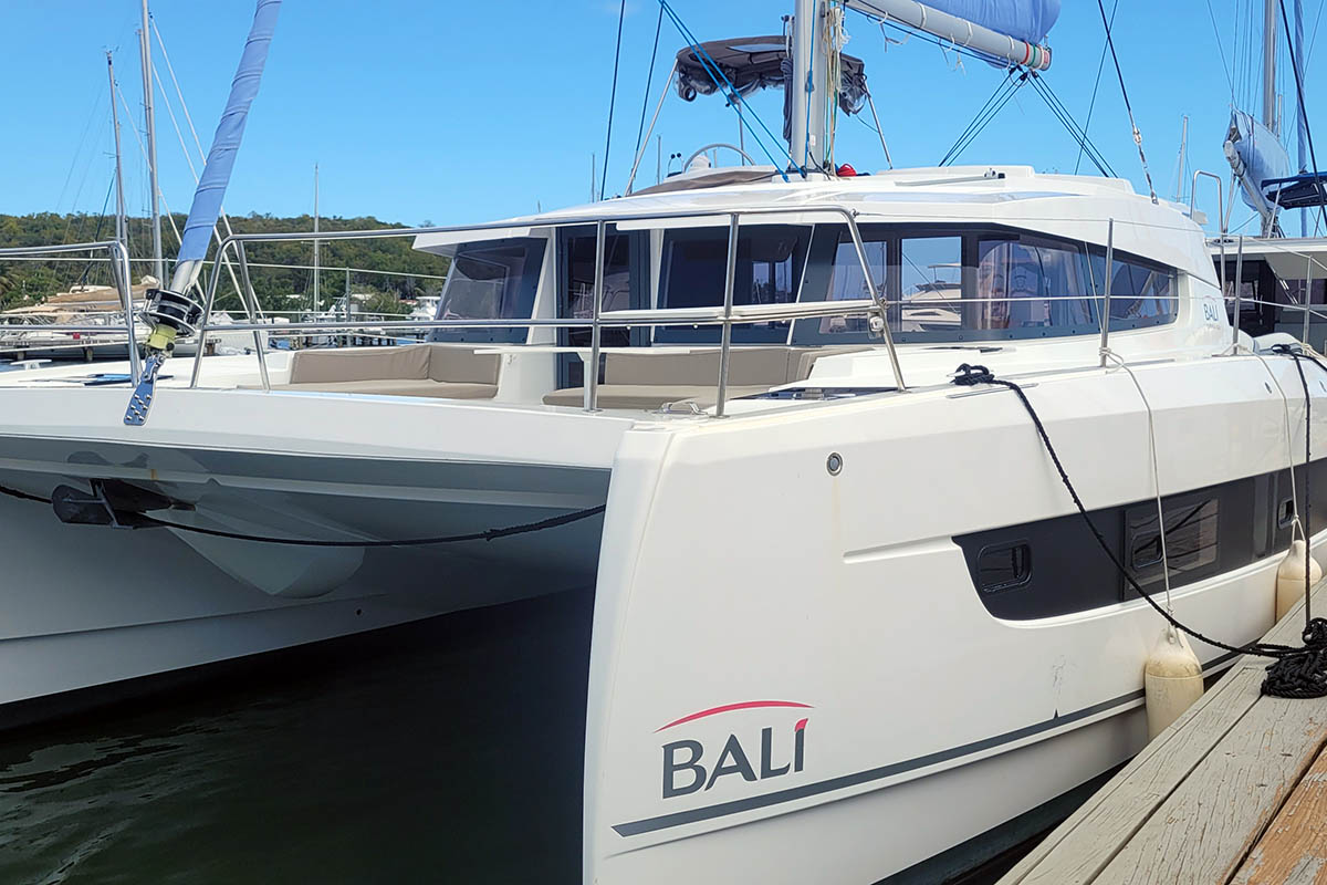 LE 113_X, a 2024 Bali 4.2 available for charter in the British Virgin Islands.