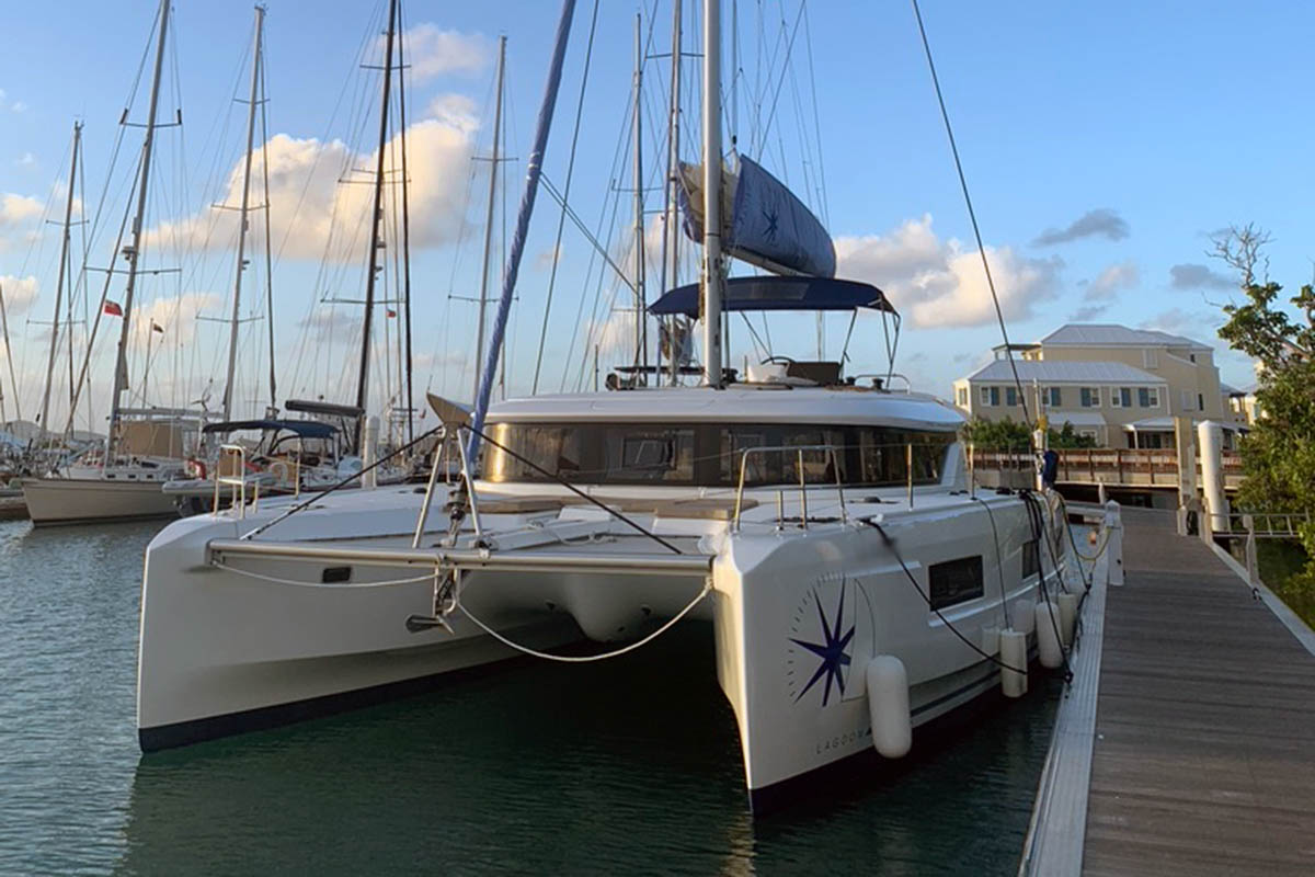 NOHEA HOLOKAI, a 2020 Lagoon 46 available for charter in the British Virgin Islands.