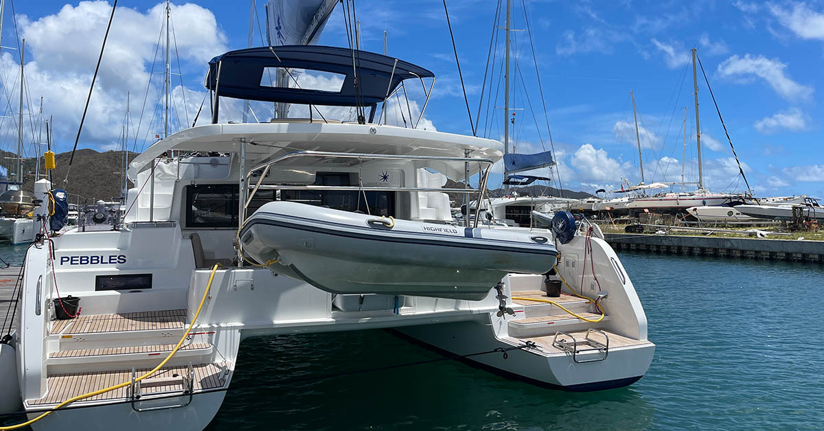2023 Lagoon 46 'PEBBLES', available for bareboat charter in British Virgin Islands