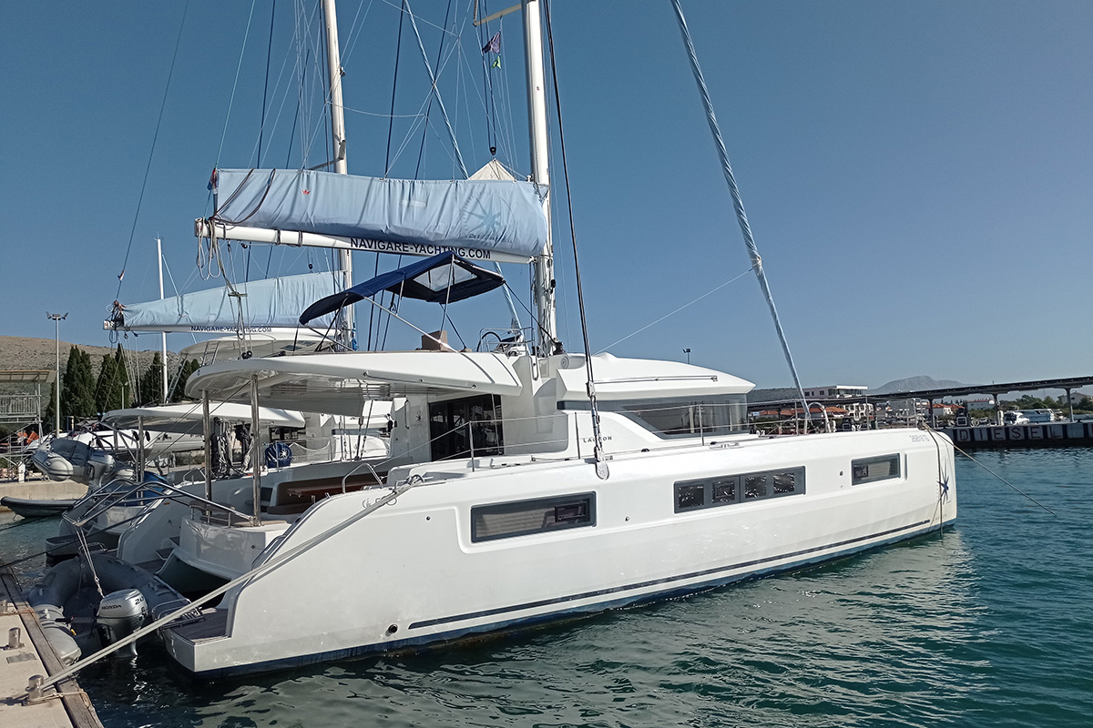 KASPER, a 2020 Lagoon 50 available for charter in Croatia.