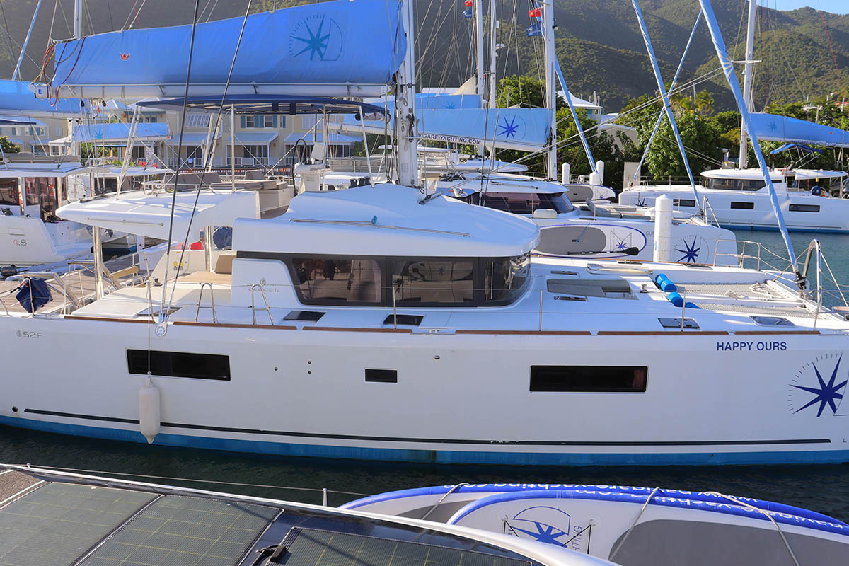 HAPPY OURS, a 2022 Lagoon 52 F available for charter in the British Virgin Islands.