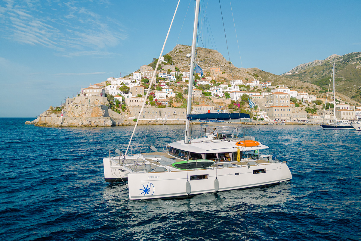 STARLIGHT (CREWED), a 2017 Lagoon 560 S2 available for charter in Greece.