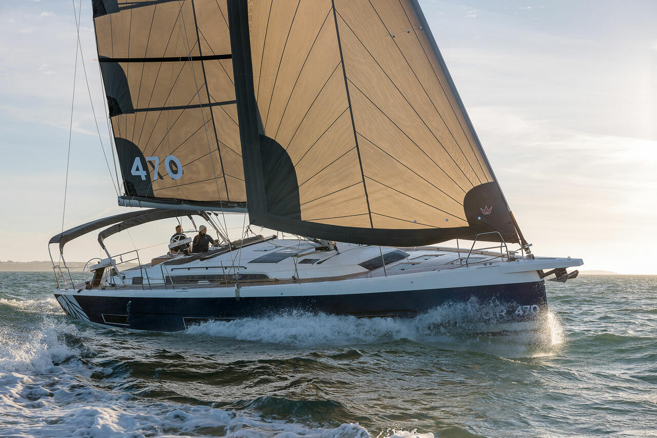 REVENTADOR 2, a 2024 Dufour 470 available for charter in the British Virgin Islands.