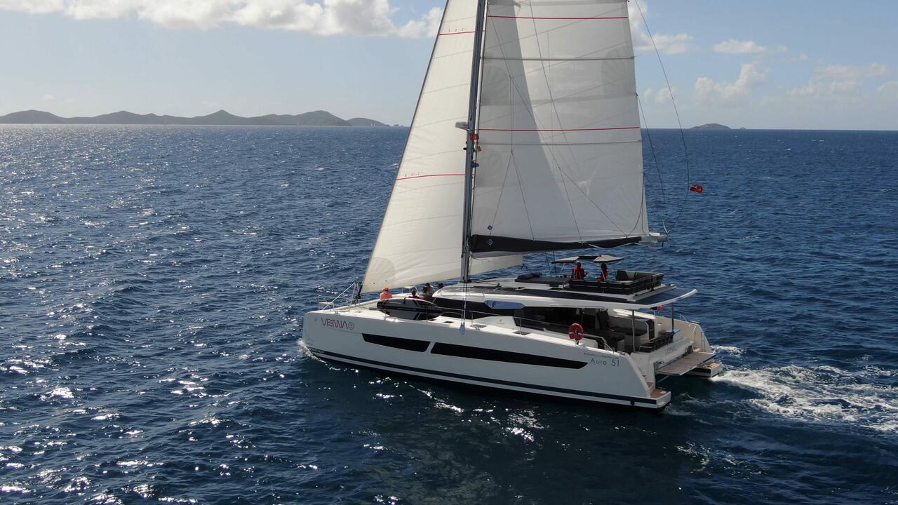 VIENNA, a 2022 Fountaine Pajot Aura 51 available for charter in the British Virgin Islands.