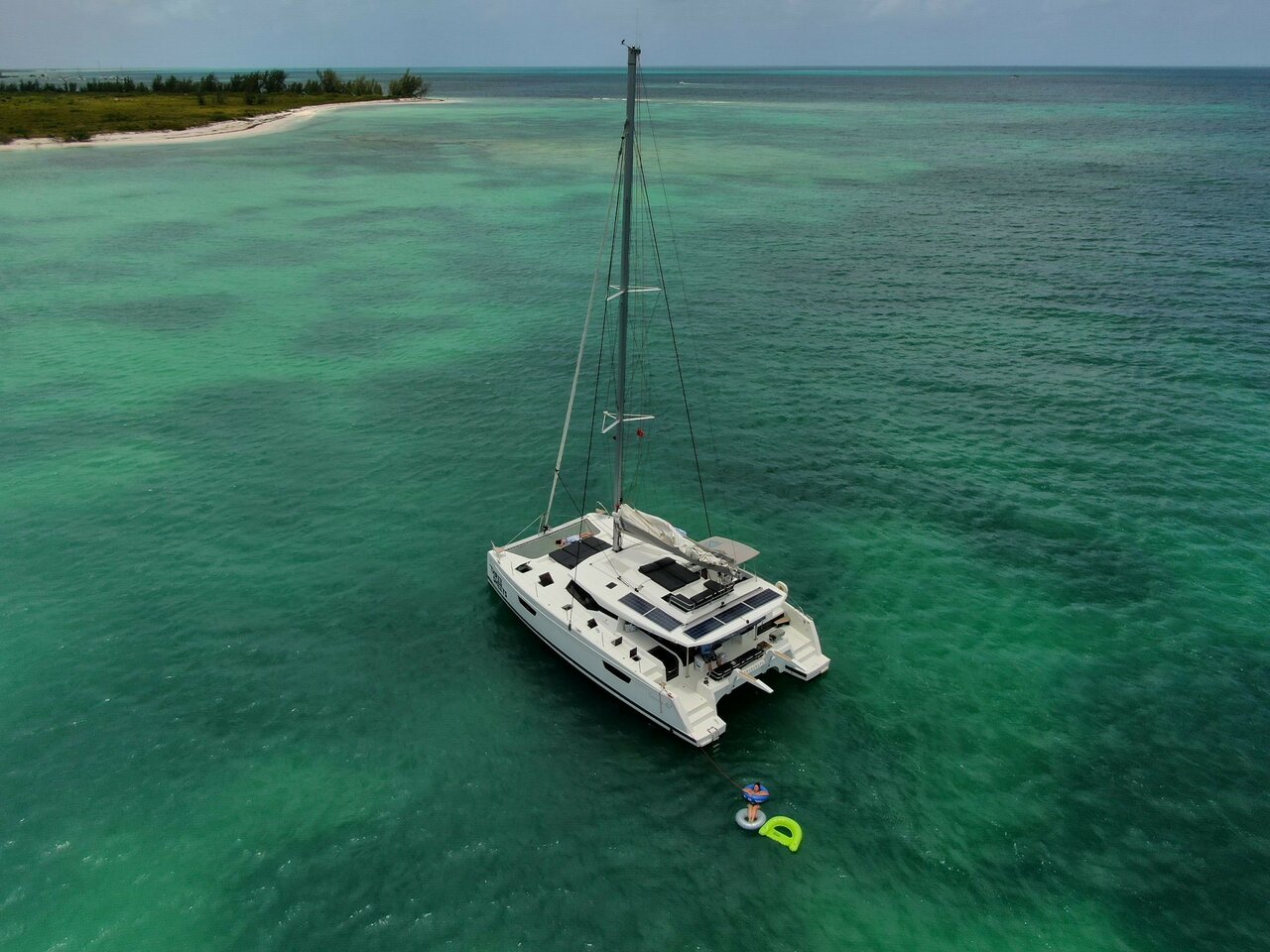 THREE SHEETS, a 2019 Fountaine Pajot Saona 47 Quintet available for charter in the British Virgin Islands.