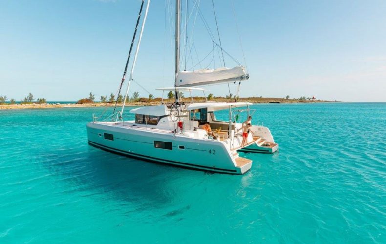 STELLA, a 2018 Lagoon 42 available for charter in the British Virgin Islands.
