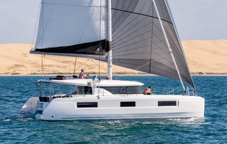 MYELLI, a 2021 Lagoon 46 available for charter in the British Virgin Islands.