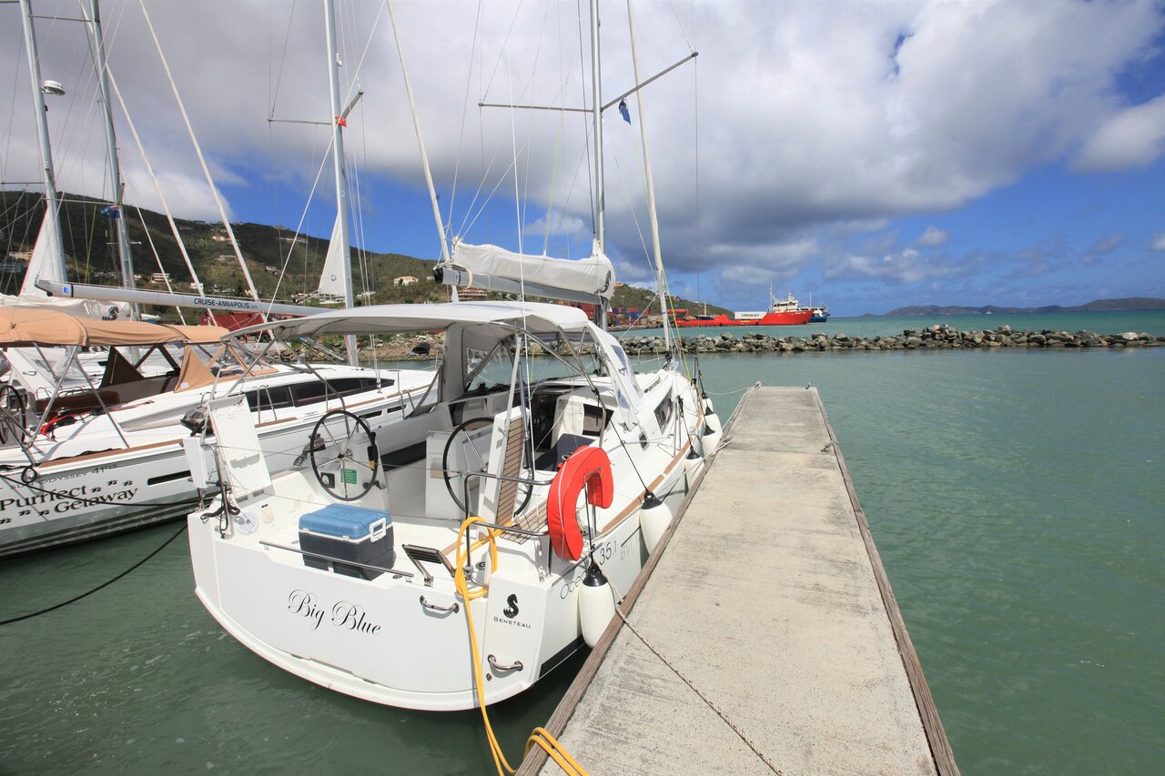 BIG BLUE, a 2018 Oceanis 35.1 available for charter in the British Virgin Islands.