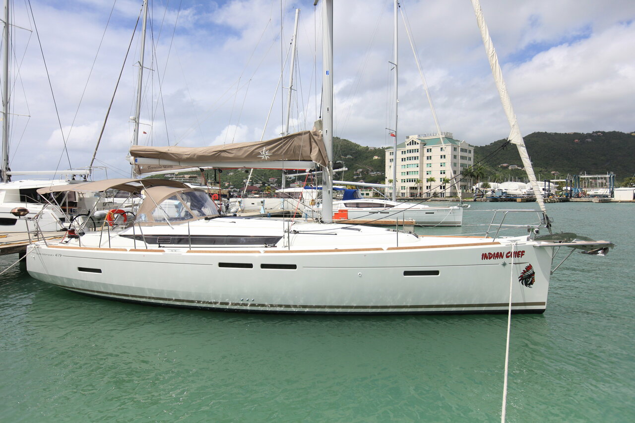2019 Sun Odyssey 419 'INDIAN CHIEF', available for bareboat charter in British Virgin Islands