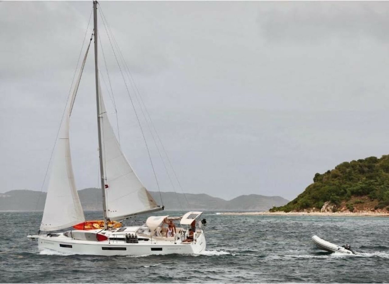 ANDIAMO, a 2018 Sun Odyssey 440 available for charter in the British Virgin Islands.