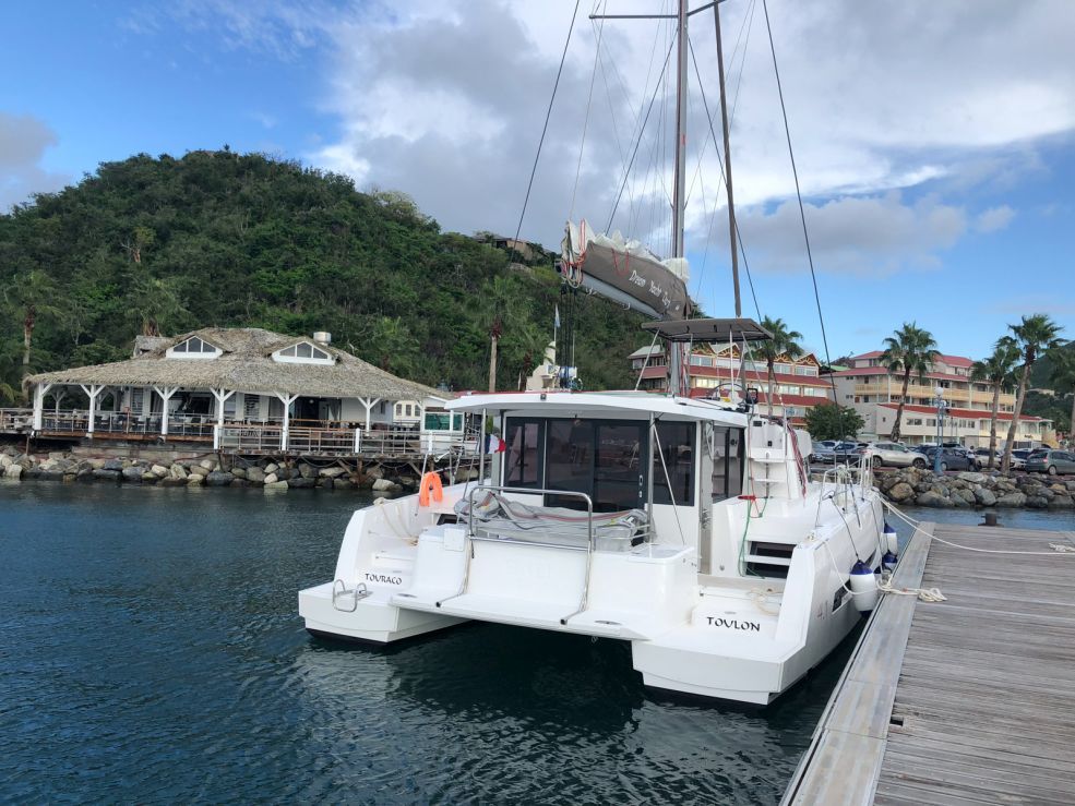 TOURACO, a 2019 Bali 4.1 available for charter in St. Martin, Anguilla & St. Barts.