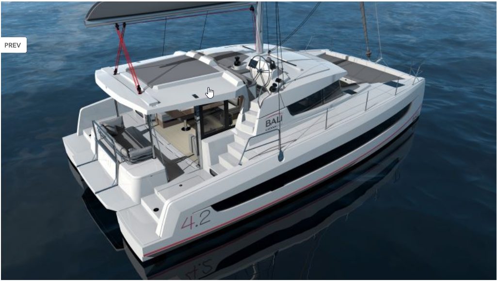 CATERINA MARIE, a 2022 Bali 4.2 available for charter in Greece.