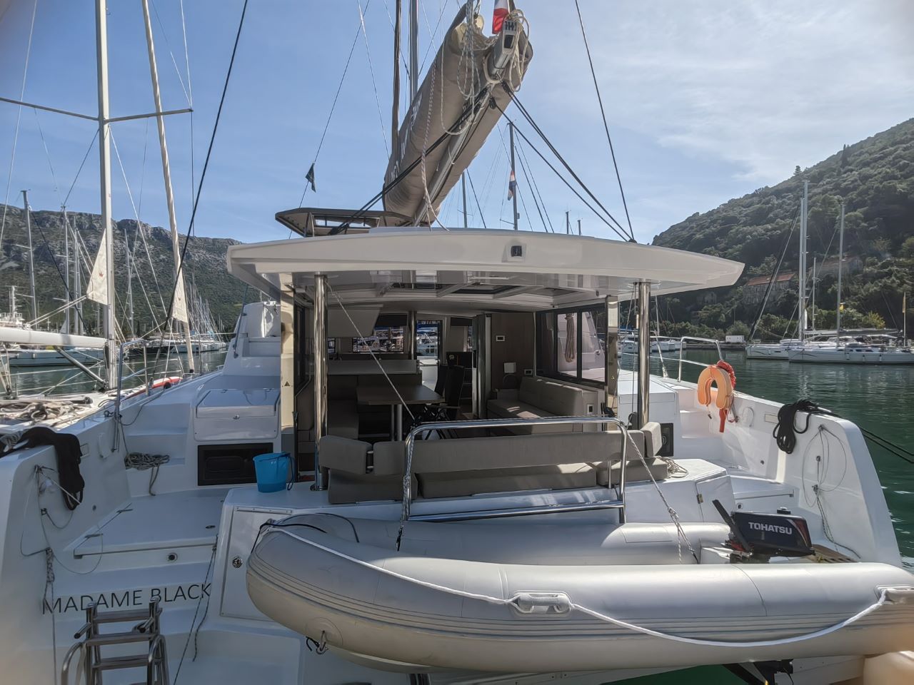 MADAME BLACK, a 2023 Bali 4.4 available for charter in Croatia.