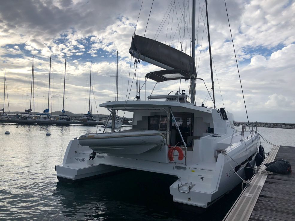 VIEQUES, a 2018 Bali 4.5 available for charter in St. Martin, Anguilla & St. Barts.