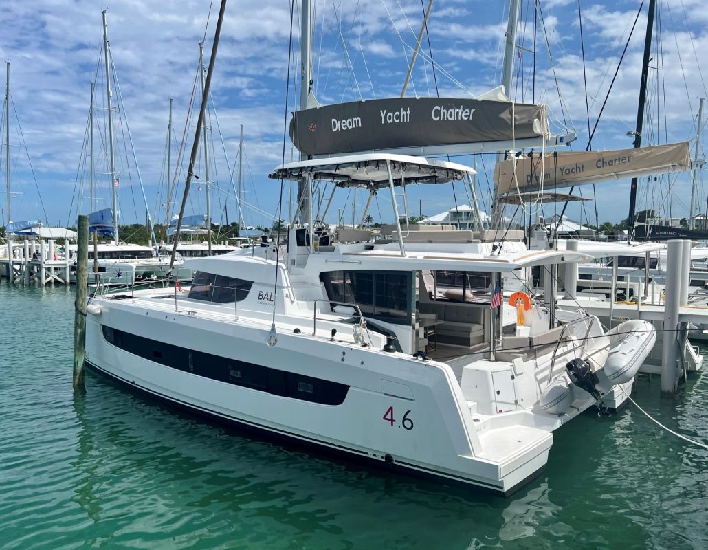 HERITAGE III_DB, a 2023 Bali 4.6 available for charter in the Exuma Bahamas.