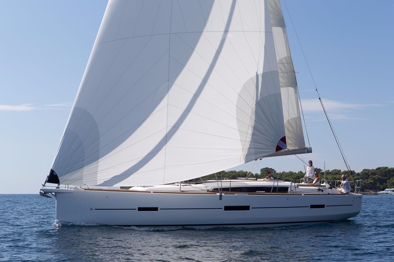 TORNE, a 2018 Dufour 460 GL available for charter in the US Virgin Islands.