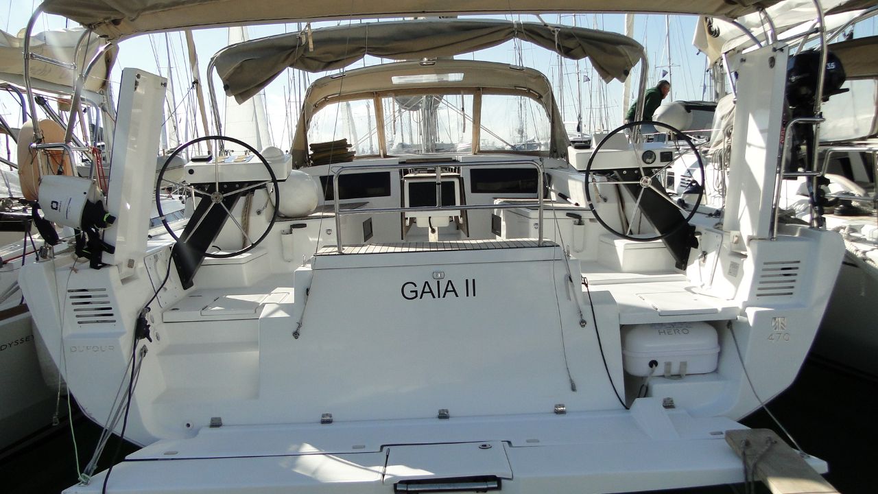 GAIA II, a 2023 Dufour 470 available for charter in Greece.