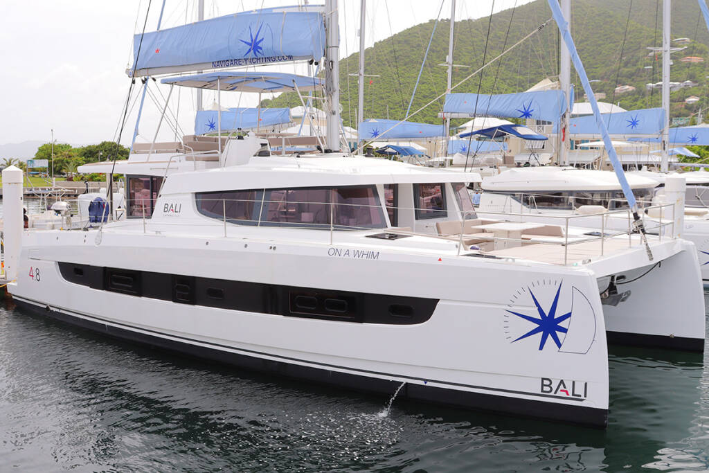 ON A WHIM, a 2024 Bali 4.8 available for charter in the British Virgin Islands.