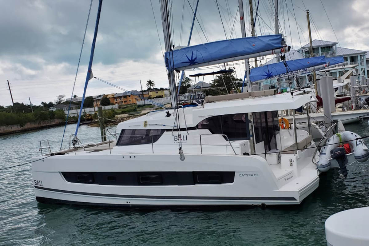 GABRIELLE MARIE, a 2023 Bali Catspace OW available for charter in the Abaco Bahamas.