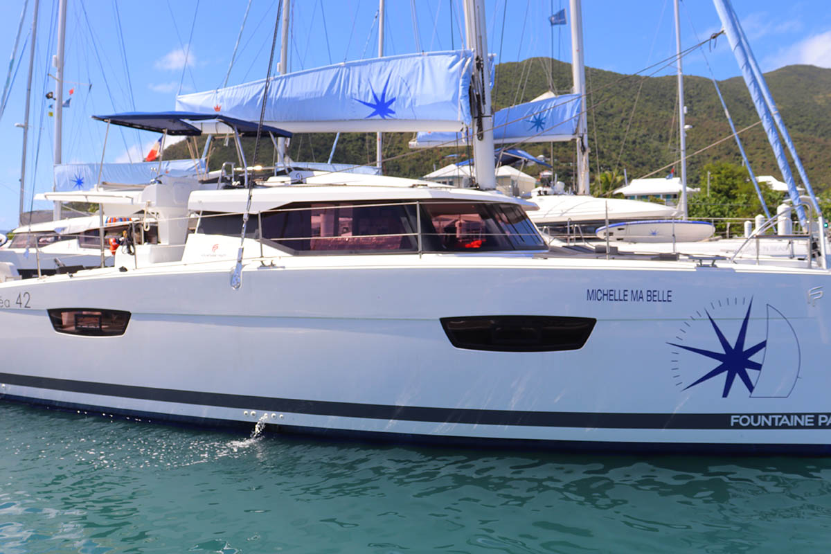 2023 Fountaine Pajot Astrea 42 Quatuor 'MICHELLE MA BELLE', available for bareboat charter in British Virgin Islands