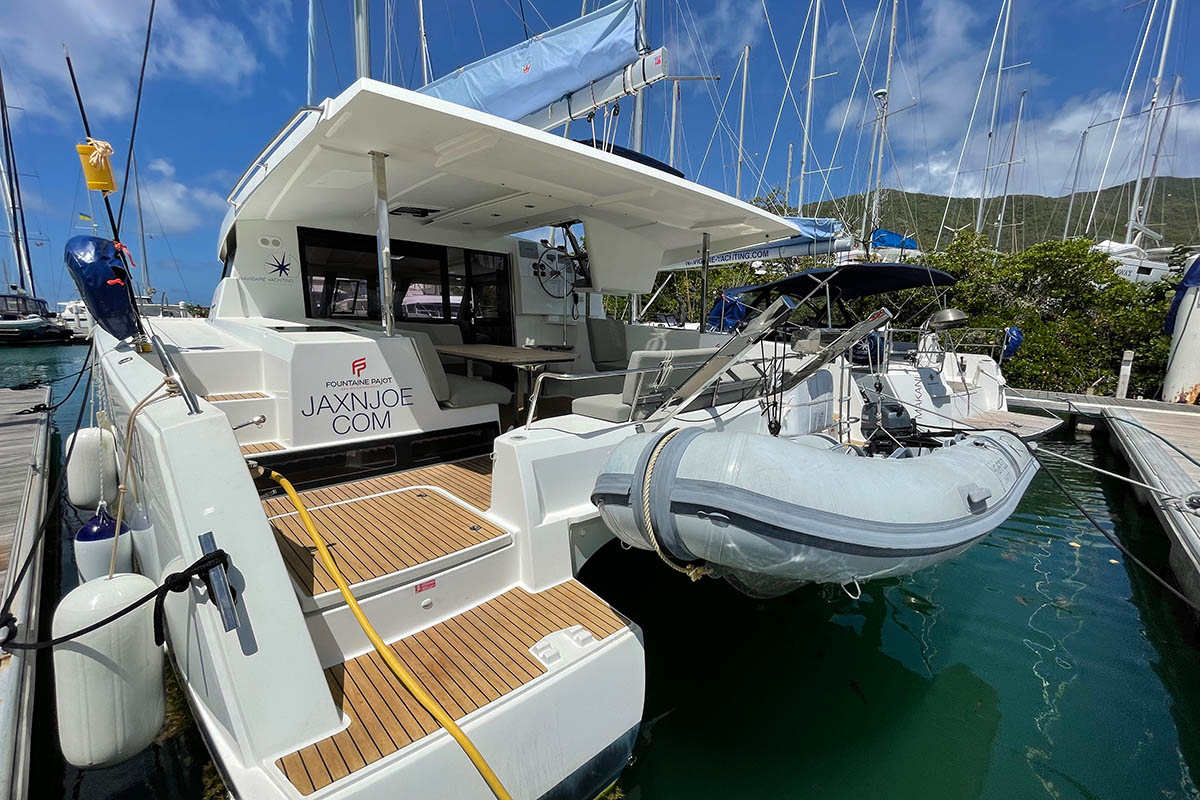 2020 Fountaine Pajot Lucia 40 'JAXNJOE COM', available for bareboat charter in British Virgin Islands