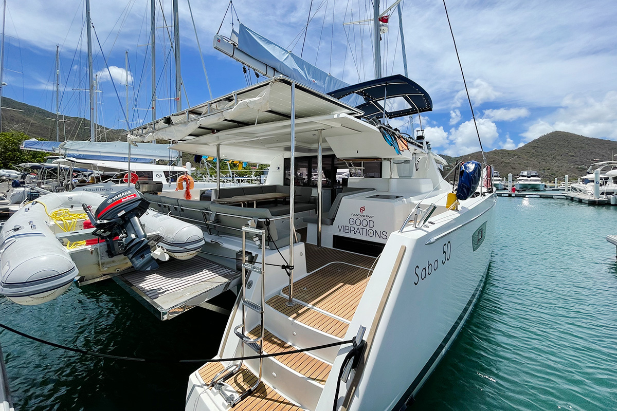 GOOD VIBRATIONS, 2020 Fountaine Pajot Saba 50, British Virgin Islands
