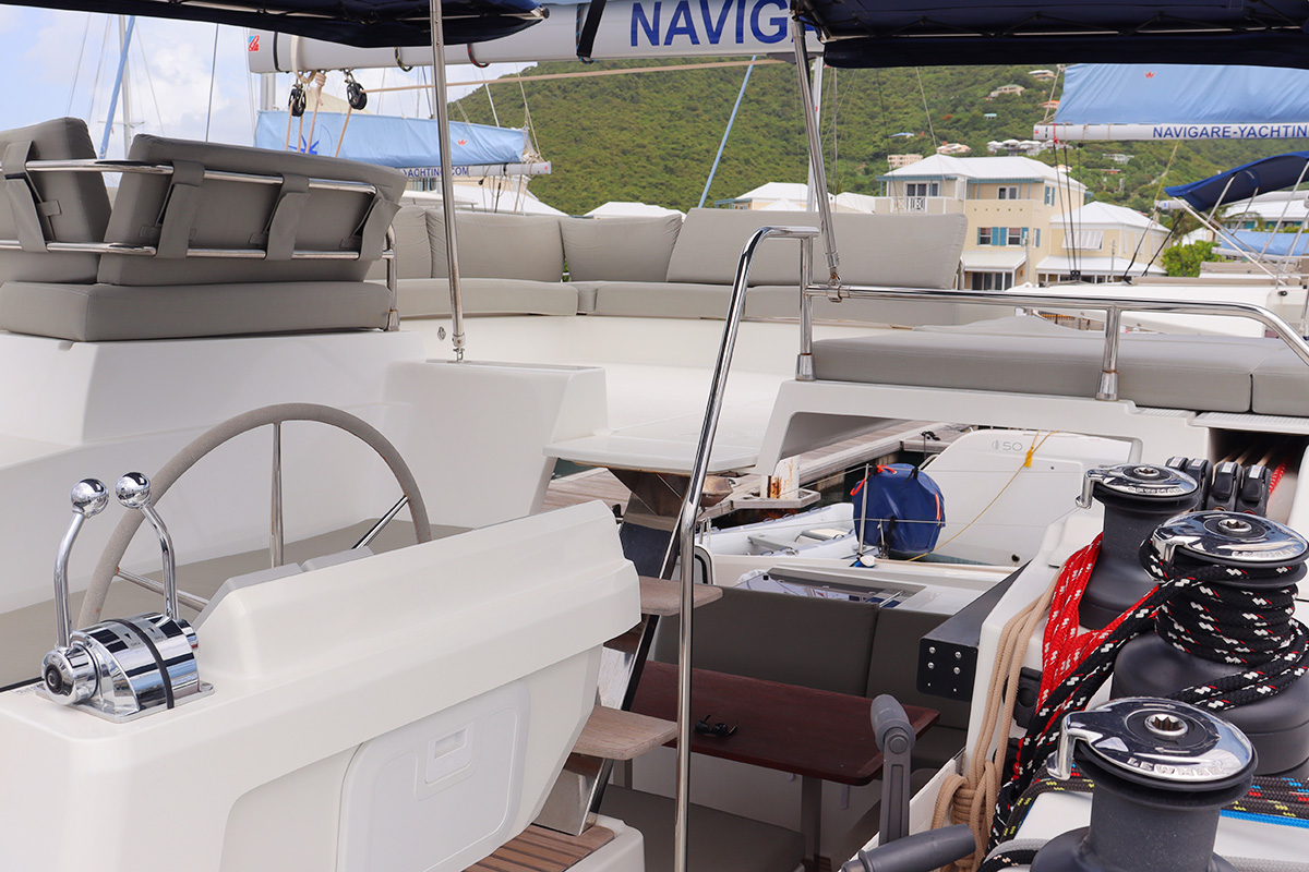 NO SHOES_X, 2023 Fountaine Pajot Tanna 47, British Virgin Islands