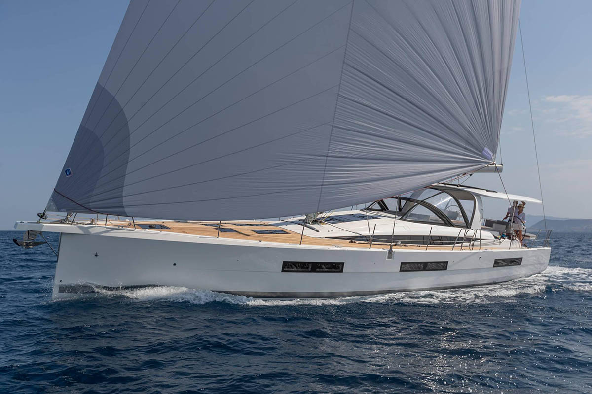 LYRA, a 2023 Jeanneau 60 available for charter in Greece.
