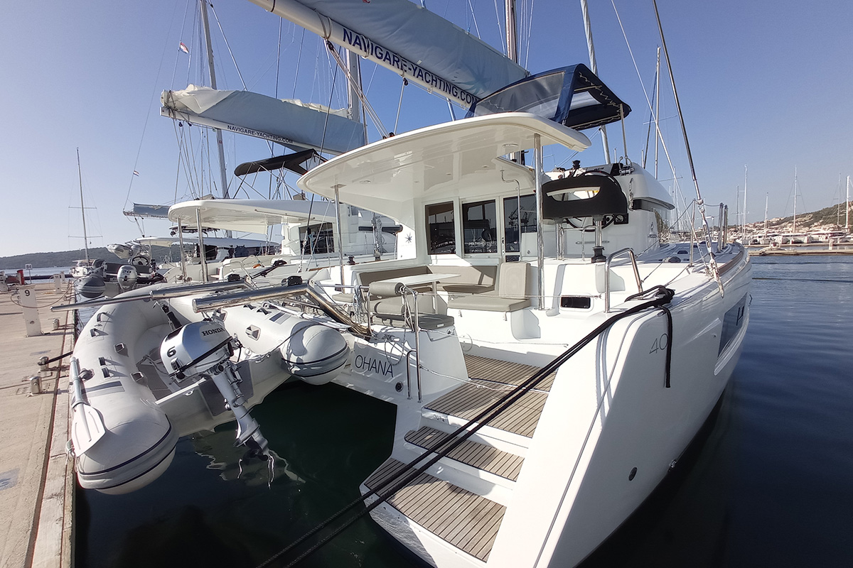 OHANA, a 2020 Lagoon 40 available for charter in Croatia.