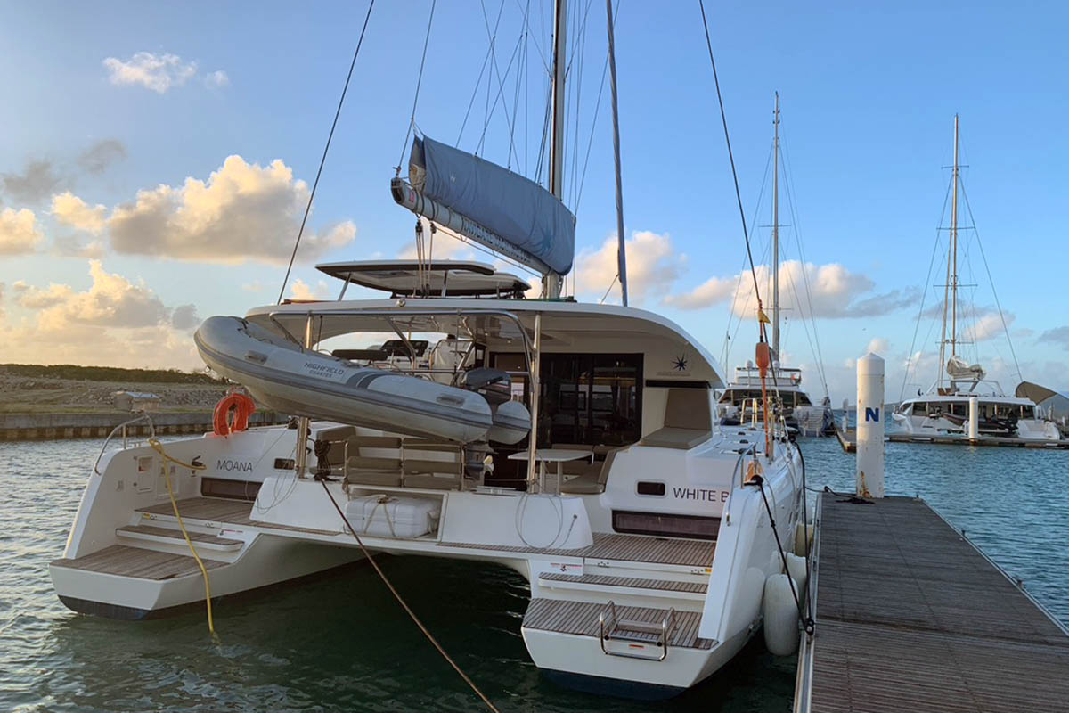 MOANA, a 2019 Lagoon 42 available for charter in the British Virgin Islands.