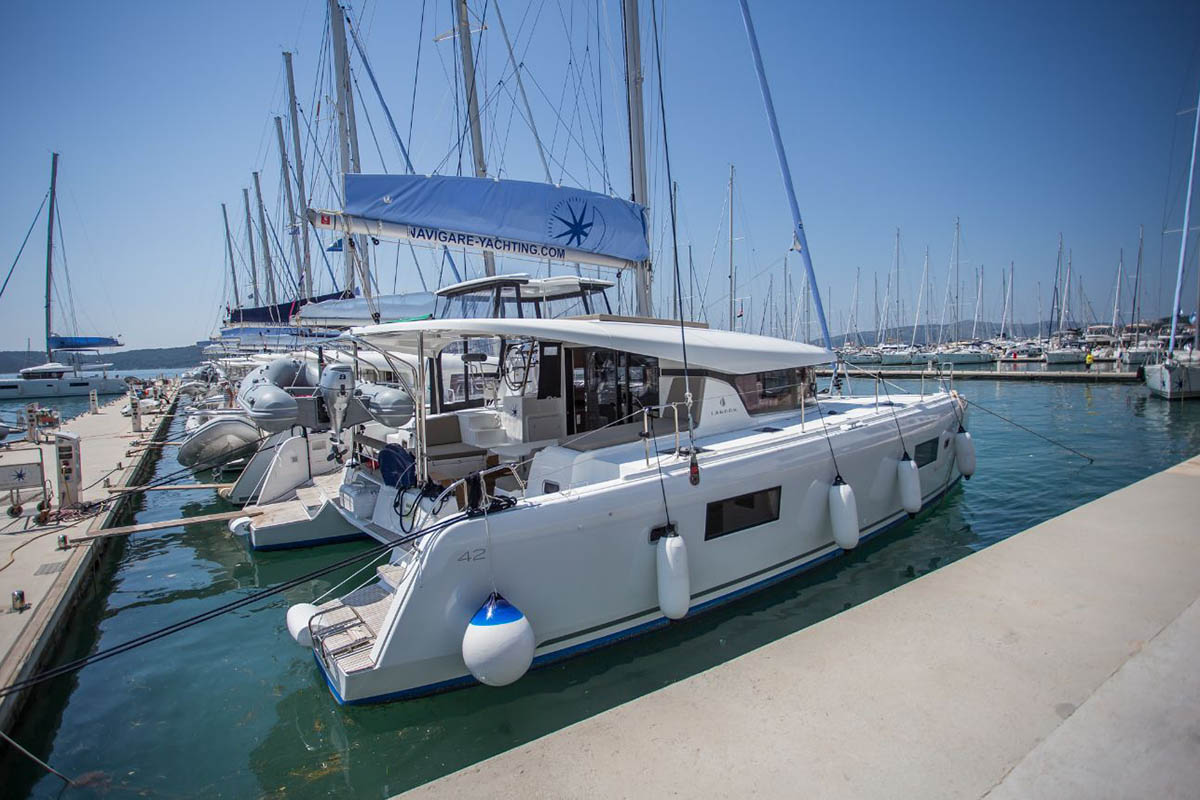 ANGELA V, a 2021 Lagoon 42 available for charter in Croatia.