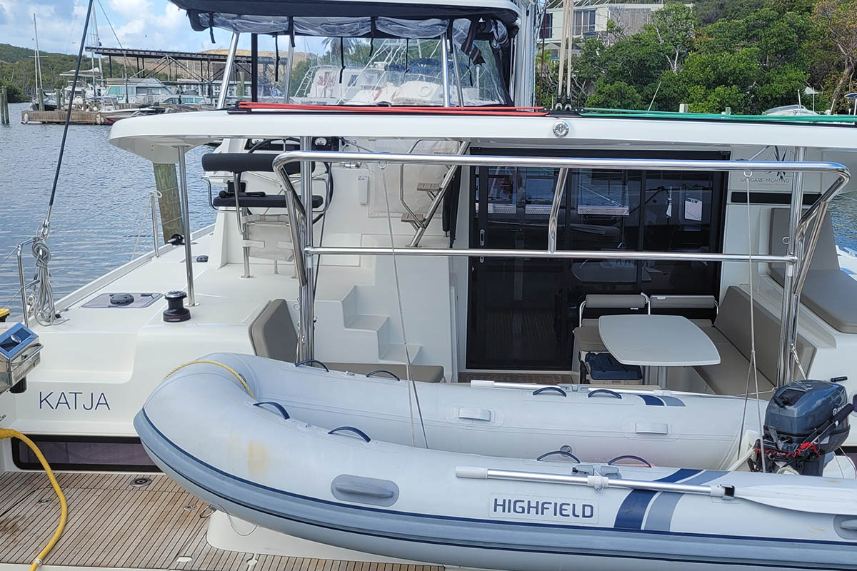 KATJA BAH, a 2020 Lagoon 42 available for charter in the Abaco Bahamas.