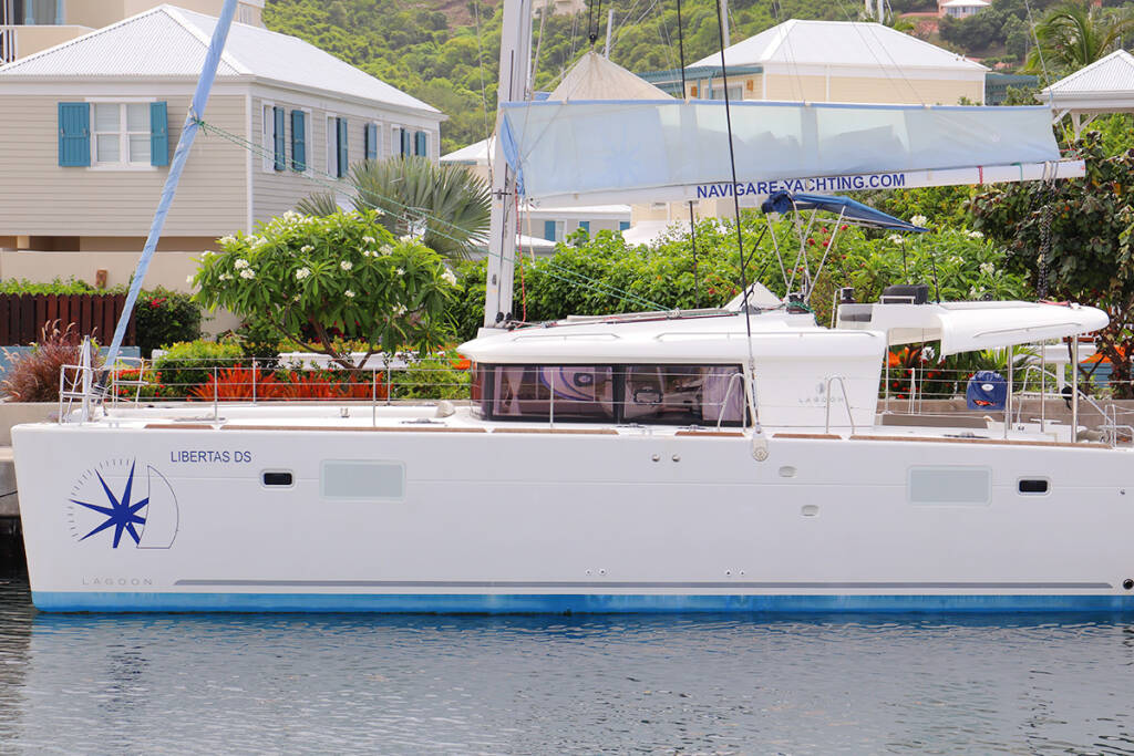 LIBERTAS DS (EX. THOR), a 2019 Lagoon 450 F available for charter in the British Virgin Islands.