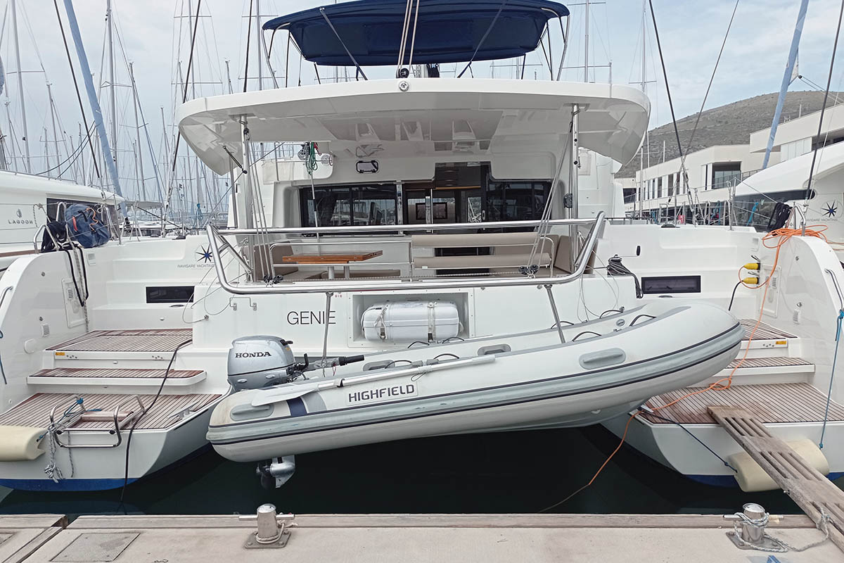 GENIE, a 2020 Lagoon 46 available for charter in Croatia.