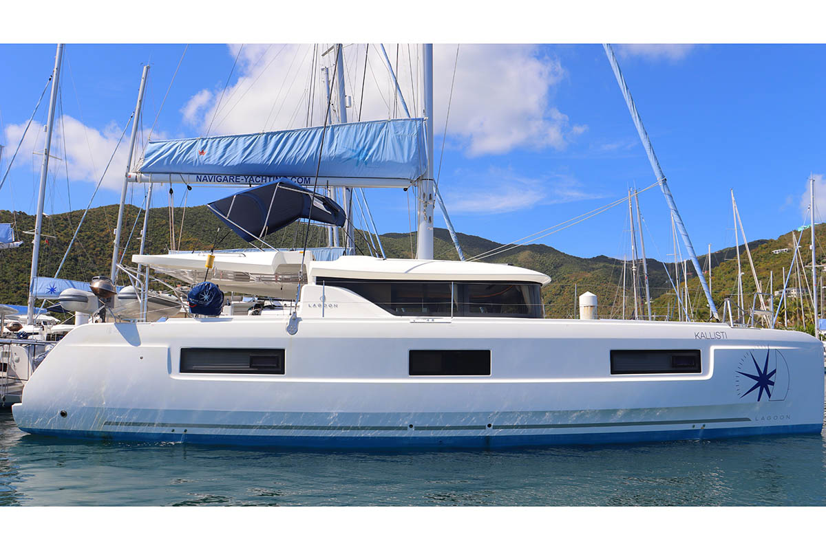 2022 Lagoon 46 'KALLISTI', available for bareboat charter in British Virgin Islands