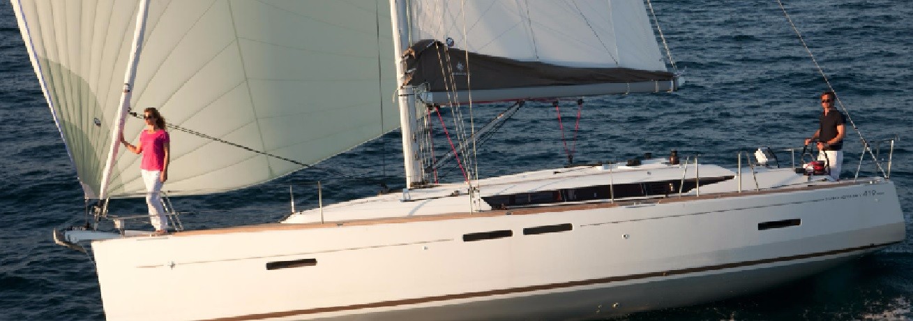 VUILLARD, a 2019 Sun Odyssey 419 available for charter in St. Martin, Anguilla & St. Barts.