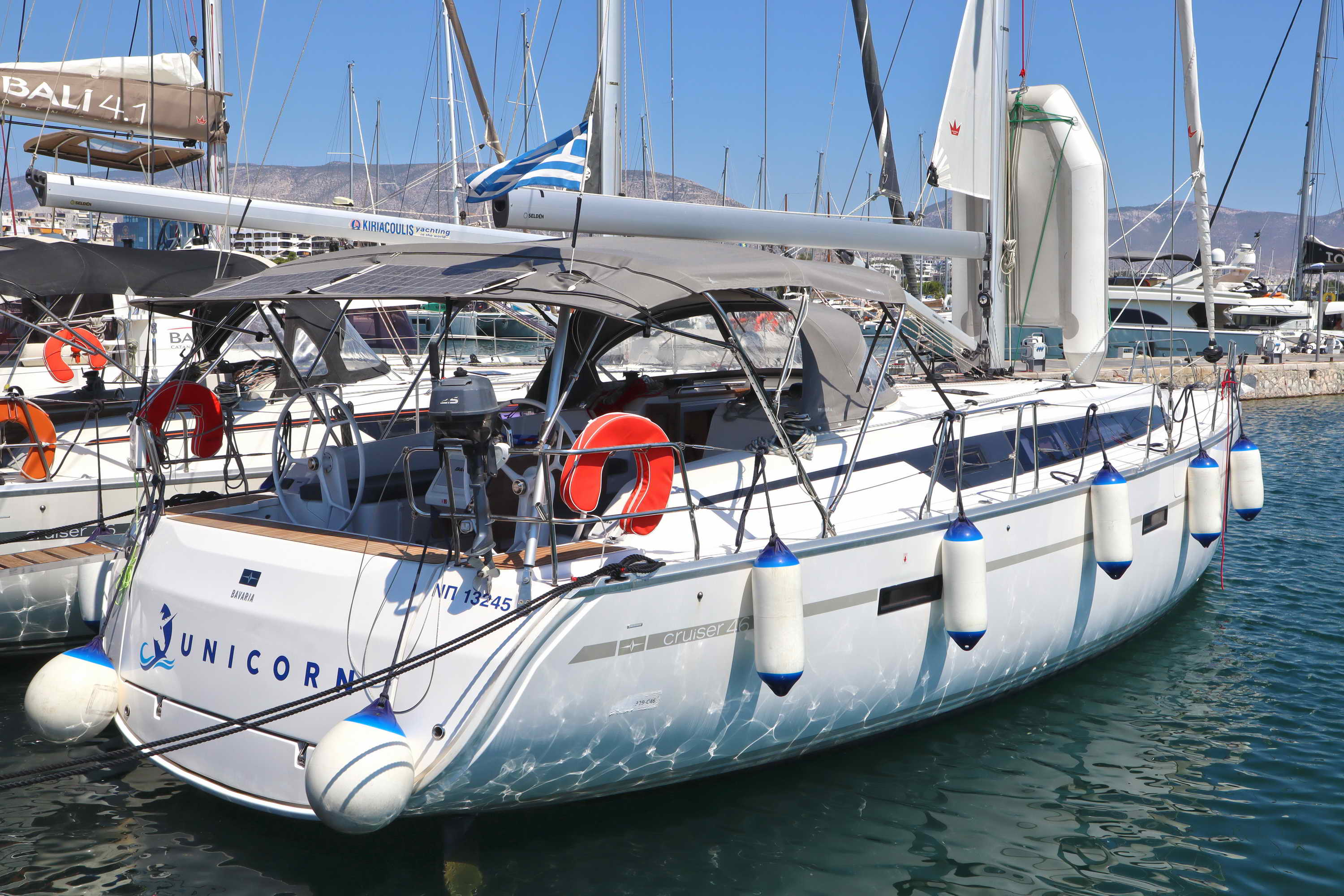 UNICORN, a 2023 Bavaria Cruiser 46 available for charter in Greece.