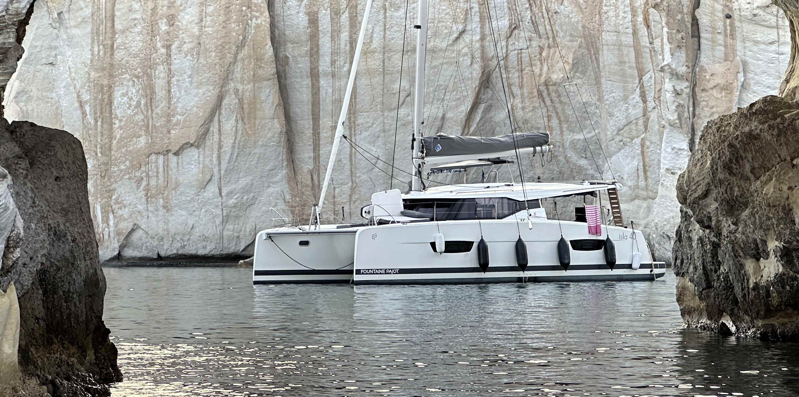 ALMIRIKI, a 2023 Fountaine Pajot Isla 40 available for charter in Greece.